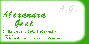 alexandra geel business card